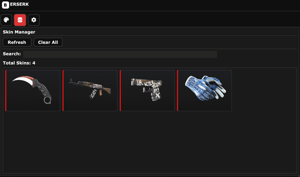 Berserk Changer Skin Manager
